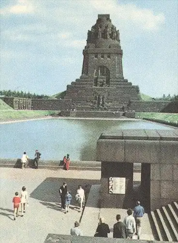 POSTKARTE LEIPZIG MESSESTADT VÖLKERSCHLACHTDENKMAL Battle-of Nations Monument de la Bataille des Nations Ansichtskarte