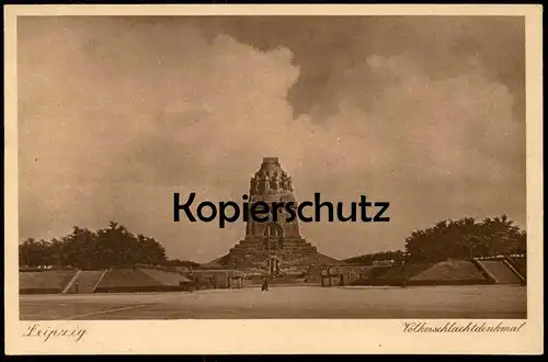 ALTE POSTKARTE LEIPZIG VÖLKERSCHLACHTDENKMAL ZUR ERINNERUNG AN DIE 100JÄHRIGE WIEDERKEHR DER BEFREIUNGSKRIEGE 1813 cpa