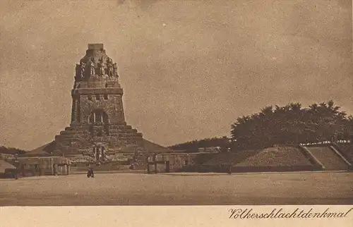 ALTE POSTKARTE LEIPZIG VÖLKERSCHLACHTDENKMAL ZUR ERINNERUNG AN DIE 100JÄHRIGE WIEDERKEHR DER BEFREIUNGSKRIEGE 1813 cpa