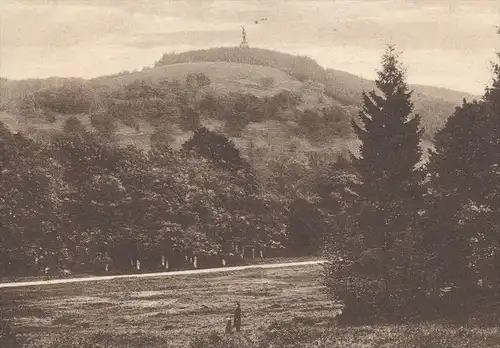 ALTE POSTKARTE HEIDENTAL MIT HERMANNS-DENKMAL IM TEUTOBURGER WALD BEI DETMOLD Hermannsdenkmal Ansichtskarte AK postcard