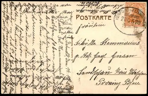 ALTE POSTKARTE HEIDENTAL MIT HERMANNS-DENKMAL IM TEUTOBURGER WALD BEI DETMOLD Hermannsdenkmal Ansichtskarte AK postcard