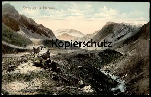 ALTE POSTKARTE CERRO DE LOS HORCONES 1911 ARGENTINA CHILE CORDILLERA DE LOS ANDES Anden Südamerika mountains von Temuco