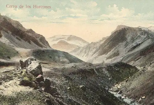ALTE POSTKARTE CERRO DE LOS HORCONES 1911 ARGENTINA CHILE CORDILLERA DE LOS ANDES Anden Südamerika mountains von Temuco