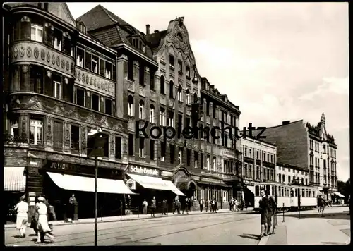 ÄLTERE REPRO POSTKARTE HINDENBURG OBERSCHLESIEN KRONPRINZENSTRASSE STRASSENBAHN TRAM ZABRZE Schlesien polska poland