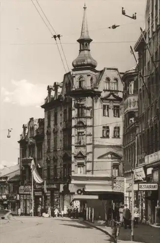 ÄLTERE REPRO POSTKARTE HINDENBURG OBERSCHLESIEN KRONPRINZENSTRASSE STRASSENBAHN TRAM ZABRZE Schlesien polska poland