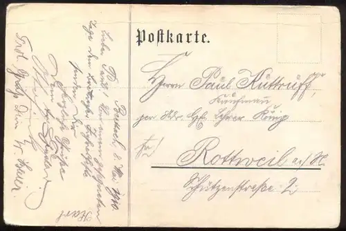 ALTE POSTKARTE GRUSS AUS BRETTACH HEIM DES JÜNGLINGS- UND MÄNNERVEREINS Langenbrettach b. Neckarsulm Ansichtskarte CVJM