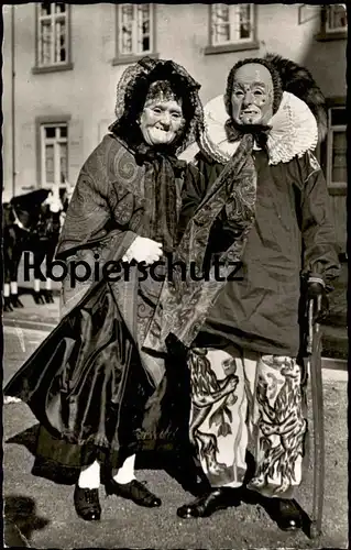 ÄLTERE POSTKARTE VILLINGER FASTNACHT STACHI & MORBILLI VILLINGEN KARNEVAL CARNEVAL carnaval carnival Morbili postcard AK