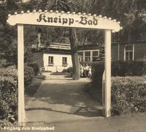 ÄLTERE POSTKARTE STÜTZERBACH EINGANG ZUM KNEIPPBAD THÜRINGEN Kneipp Rennsteig cpa postcard AK Ansichtskarte