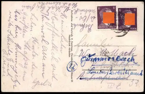 ALTE POSTKARTE GRUSS AUS BOHMTE 1944 NIEDERSACHSEN LANDKREIS OSNABRÜCK Ansichtskarte AK cpa postcard
