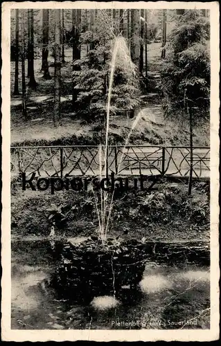 ALTE POSTKARTE PLETTENBERG 1941 BRUNNEN SAUERLAND Springbrunnen Fontaine fountain Ansichtskarte AK cpa postcard