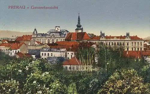 ALTE POSTKARTE PRERAU = GESAMTANSICHT PANORAMA Mähren Prerov Prerova Tschechische Republik Ansichtskarte postcard cpa AK