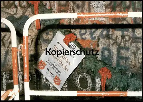 ÄLTERE POSTKARTE BERLIN GRAFFITY AN DER BERLINER MAUER CHUTE DU MUR WALL GRAFITTI SALVATION ARMY PEOPLE OF SONOMA COUNTY