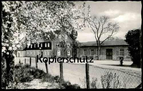 ÄLTERE POSTKARTE MARIALINDEN GASTHOF ZUM BERGISCHEN HOF Inh. Peter Kreuzer Baustoff Grosshandlung Autotransporte Overath