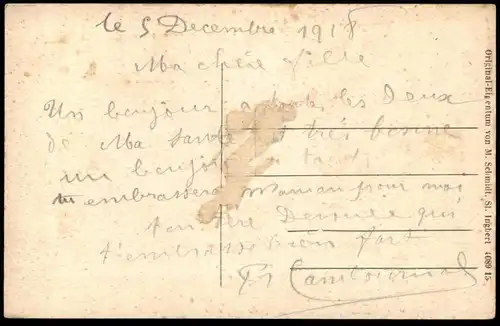 ALTE POSTKARTE ST. INGBERT TOTAL 1918 GESAMTANSICHT PANORAMA TOTALANSICHT SAAR SAARGEBIET cpa postcard AK Ansichtskarte