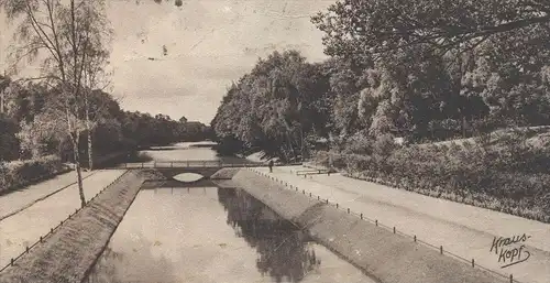 ALTE POSTKARTE KÖNIGSBERG DIE HERRLICHEN SCHLOSSTEICH-ANLAGEN Schlossteichanlagen Kaliningrad Krolewiec Ostpreussen cpa