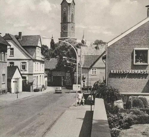 ÄLTERE POSTKARTE BUER MELLE OSNABRÜCK KREISSPARKASSE Wiehengebirge Fr. Koch, Papier- und Schreibwaren Ansichtskarte