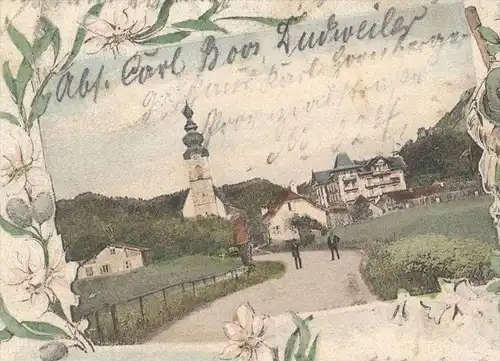 ALTE POSTKARTE GRUSS AUS VÖTTERL'S GASTHOF GROSSGMAIN SALZBURG ÖSTERREICH Großgmain Austria Autriche AK Ansichtskarte cp