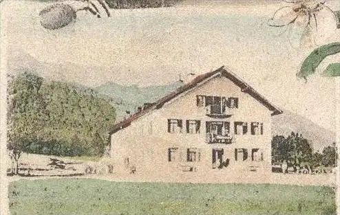 ALTE POSTKARTE GRUSS AUS VÖTTERL'S GASTHOF GROSSGMAIN SALZBURG ÖSTERREICH Großgmain Austria Autriche AK Ansichtskarte cp