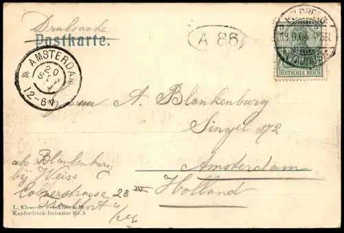 ALTE POSTKARTE BRUNHILDISBETTFELSEN FELDBERG IM TAUNUS Schmitten Brunhildisfelsen Felsen Frau woman femme Hut hat cpa AK