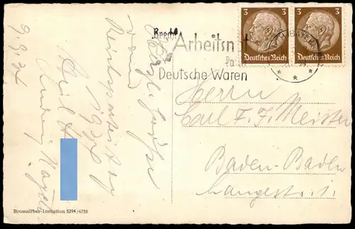 ALTE POSTKARTE FÜRTH 1934 STÄDTISCHES KRANKENHAUS Hospital hopital Fuerth Bayern Ansichtskarte AK cpa postcard