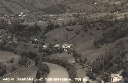 ALTE POSTKARTE GROSSRAMING 1942 ENNSTAL MIT SCHIEFERSTEIN Gross-Raming bei Steyr Oberösterreich Österreich Austria cpa
