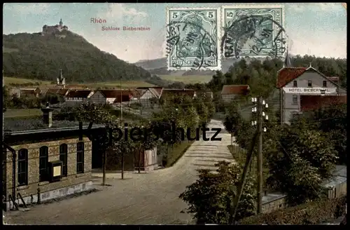 ALTE POSTKARTE RHÖN SCHLOSS BIEBERSTEIN HOTEL BIEBERTHAL Hofbieber castle chateau Ansichtskarte AK cpa postcard