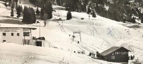 ÄLTERE POSTKARTE TANNHEIM SKILIFT GUT HEINZ GUTHEINZ SKI LIFT CAFÉ Tirol Austria Österreich postcard cpa Ansichtskarte