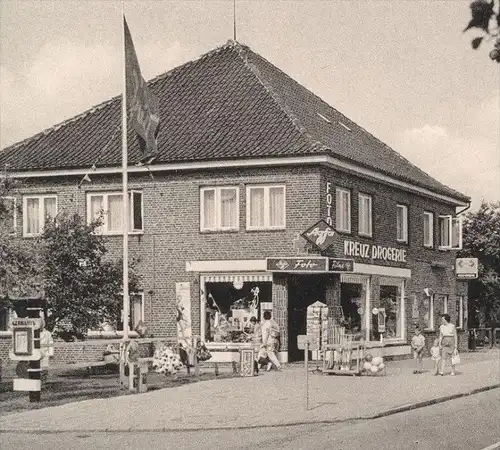 ÄLTERE POSTKARTE SANKT PETER-ORDING ST. IM BAD ARAL TANKSTELLE AGFA FOTO VW petrol filling station de service postcard