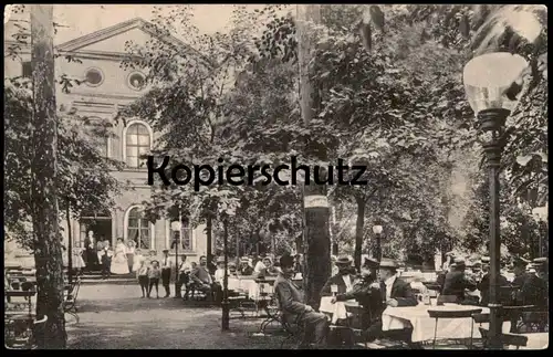 ALTE POSTKARTE DÖBELN RESTAURANT UND CAFÉ MULDENSCHLÖSSCHEN BESITZER OTTO HICK ZWEI KEGELBAHNEN CONCERT-ETABLISSEMENT AK