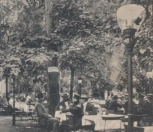 ALTE POSTKARTE DÖBELN RESTAURANT UND CAFÉ MULDENSCHLÖSSCHEN BESITZER OTTO HICK ZWEI KEGELBAHNEN CONCERT-ETABLISSEMENT AK