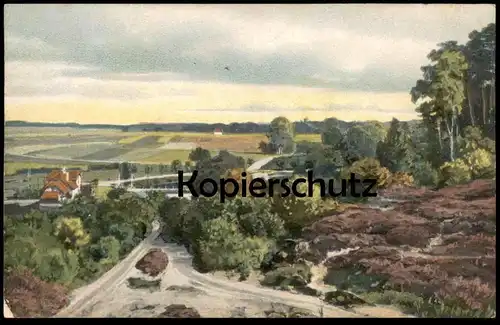 ALTE POSTKARTE AUS DER NORDWESTDEUTSCHEN TIEFEBENE IN DEN DAMMER BERGEN BERGE bei Damme Steinfeld Lohne Vechta Holdorf