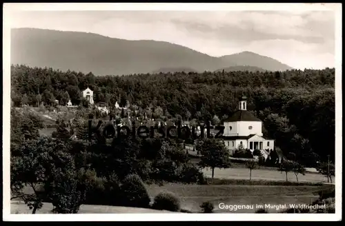 ALTE POSTKARTE GAGGENAU IM MURGTAL WALDFRIEDHOF Friedhof cemetery churchyard cimetière AK Ansichtskarte postcard cpa