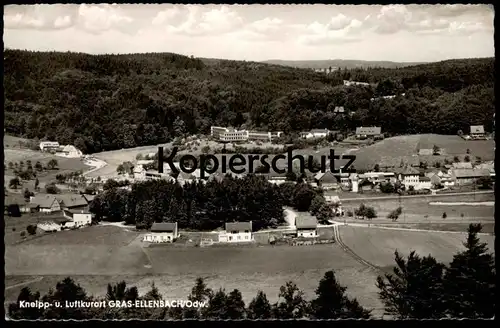 ÄLTERE POSTKARTE KNEIPP- U. LUFTKURORT GRAS-ELLENBACH IM ODENWALD Grasellenbach AK Ansichtskarte postcard cpa