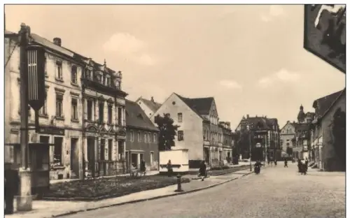 ÄLTERE POSTKARTE GÖSSNITZ THÜRINGEN FACHWERK Wappen Gößnitz AK Ansichtskarte postcard cpa