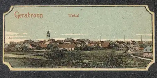 ALTE POSTKARTE GERABRONN 1906 MOLKEREI MIT WÜRTTEMBERGISCHER MOLKEREISCHULE TOTAL MARKTPLATZ creamery beurrerie laiterie