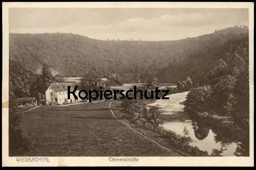 ALTE POSTKARTE WIEDBACHTAL CLEMENSHÜTTE Niederbreitbach bei Waldbreitbach Neustadt Wied cpa postcard AK Ansichtskarte