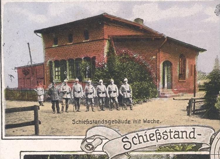 ALTE POSTKARTE OSNABRÜCK EVERSBURG SCHIESSSTAND WACHE