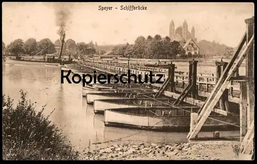 ALTE POSTKARTE SPEYER SCHIFFBRÜCKE DAMPFER steam ship bateau à vapeur Frachtschiff cargo freight Schiff Ansichtskarte AK