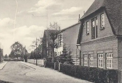 ALTE POSTKARTE ITZEHOE DORFSTRASSE Strassenpartie Schleswig-Holstein Ansichtskarte AK cpa postcard