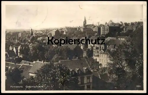 ALTE POSTKARTE PIRMASENS GESAMTANSICHT Kastanie AK Ansichtskarte cpa postcard