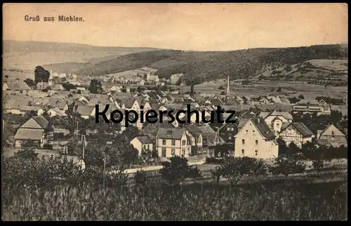 ALTE POSTKARTE GRUSS AUS MIEHLEN PANORAMA 1919 NASTÄTTEN Rhein-Lahn-Kreis cpa postcard AK Ansichtskarte