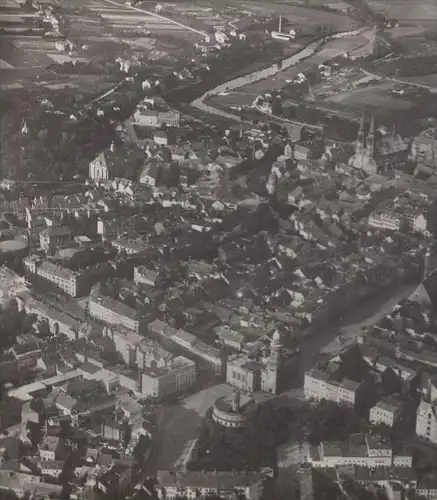 ALTE POSTKARTE GÖRLITZ AUS DER VOGELSCHAU FLUGZEUGAUFNAHME LUFTBILD Fliegeraufnahme Zgorzelec Zhorjelc AK Ansichtskarte