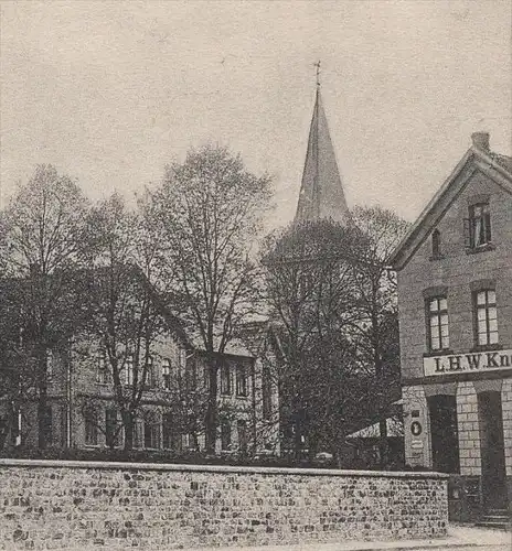 ALTE POSTKARTE MELLE STADTKERN KIRCHE GESCHÄFT L. H. W. Kn... Ansichtskarte AK cpa postcard