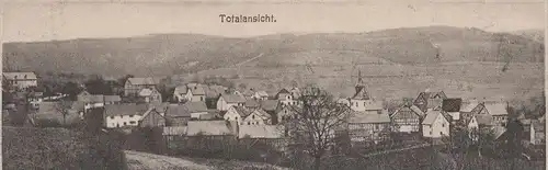 ALTE POSTKARTE GRUSS AUS HOLZFELD TOTALANSICHT KIRCHE SCHULE GASTWIRTSCHAFT VON ANTON KARBACH BOPPARD cpa postcard AK