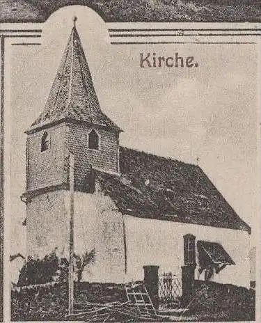 ALTE POSTKARTE GRUSS AUS HOLZFELD TOTALANSICHT KIRCHE SCHULE GASTWIRTSCHAFT VON ANTON KARBACH BOPPARD cpa postcard AK