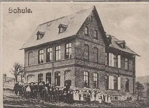 ALTE POSTKARTE GRUSS AUS HOLZFELD TOTALANSICHT KIRCHE SCHULE GASTWIRTSCHAFT VON ANTON KARBACH BOPPARD cpa postcard AK