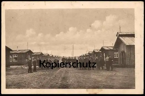 ALTE POSTKARTE LAGER DÜLMEN GRUPPE I GEFANGENE ARBEITER camp de Dülmen barracks baraque Ansichtskarte AK cpa postcard