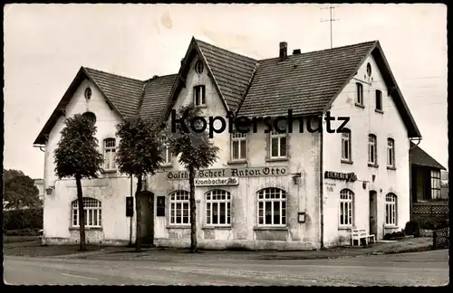 ALTE POSTKARTE GASTHOF SCHERL ANTON OTTO MEINERZHAGEN KROMBACHER EICHENER PILS Bier beer cpa postcard AK Ansichtskarte