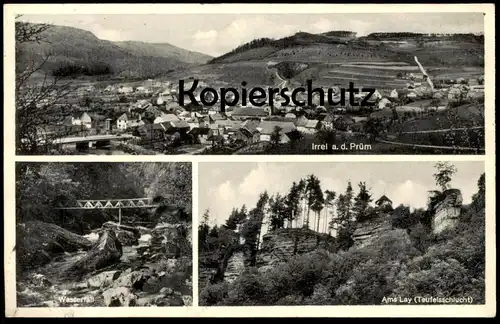 ALTE POSTKARTE IRREL AN DER PRÜM WASSERFALL AMS LAY TEUFELSSCHLUCHT AK Ansichtskarte postcard cpa