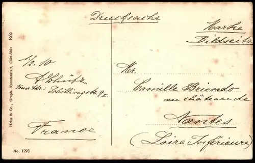 ALTE POSTKARTE LUFTSCHIFF-HALLE LEICHLINGEN BALLON RHEINISCHE MOTOR-LUFTSCHIFF-GESELLSCHAFT ZEPPELIN Airship dirigeable